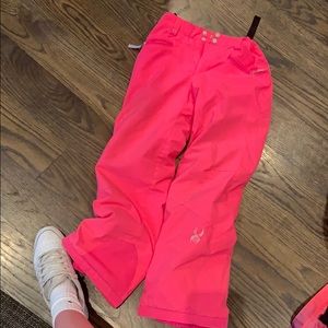 SPYDER PINK SKI PANTS YOUTH// perfect condition